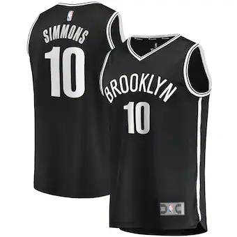 youth fanatics branded ben simmons black brooklyn nets fast-353